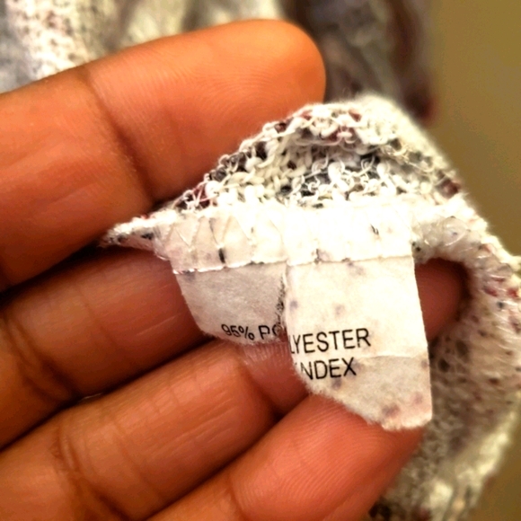 Charlotte Russe Multicolored Paisley Open Front Long Sleeve Cardigan Siz… - Picture 4 of 4